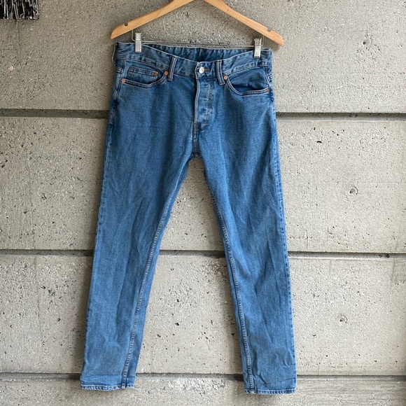 H&M Jeans 31/32 Slim Low Waist Light wash - Picture 2 of 7
